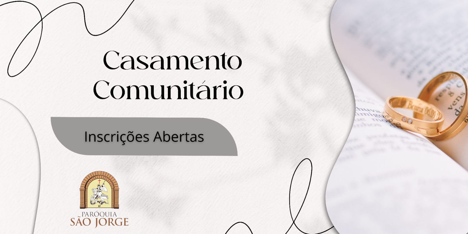 Casamento Comunitário - Inscrições Abertas